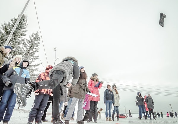 6. В России существуют соревнования по метанию валенка