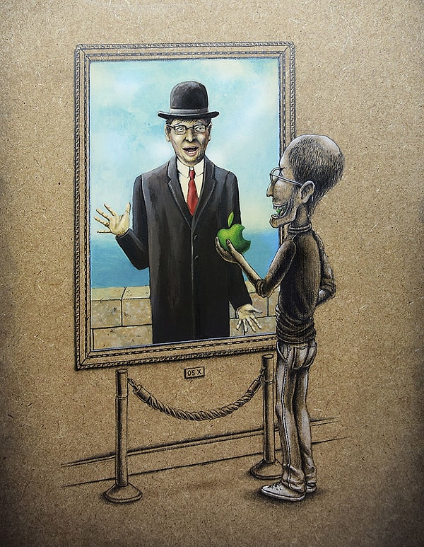 3. Сюрприз! (Стив Джобс и "Сын Человеческий" Рене Магритта)