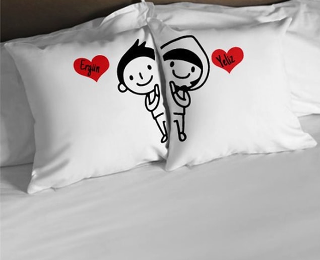 3. Yastıklarınız size özel. Pekiiii yastık kılıflarınız da size özel olabilir desek? ❤️