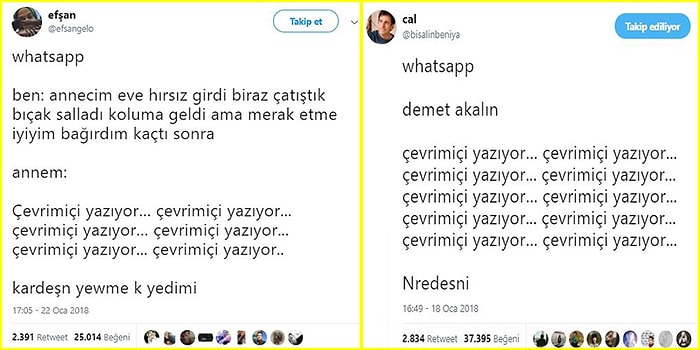 WhatsApp'taki 'Yazıyor...' İbaresiyle Boğuşup İstediği Yanıtla Karşılaşamamış Mizahşörlerden 16 Komik Paylaşım