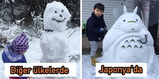 Japonya Farkı! 4 Yıl Sonra Yeniden Kar Gören Tokyo Halkının Yaptığı Hepsi Birbirinden Yaratıcı Kardan Adamlar