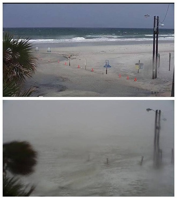 10. От нормального пейзажа до полномасштабного апокалипсиса всего за один день. Все еще хотите жить у океана?