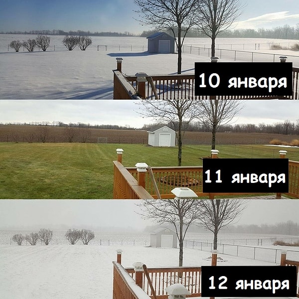 6. Зима, весна, снова зима. И все это за три дня. Погода, ты пьяна!