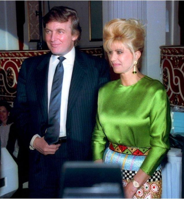 1. Donald Trump & eski eşi Ivana, 1991