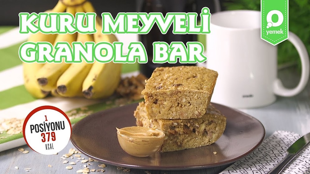 Spor Yapanlarken Tatlıdan Uzak Kalamayanlara: Kuru Meyveli Granola Bar Nasıl Yapılır?