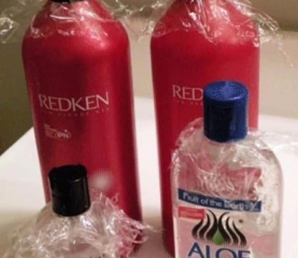 8. Чтобы избежать протекания, используйте пластиковую пленку