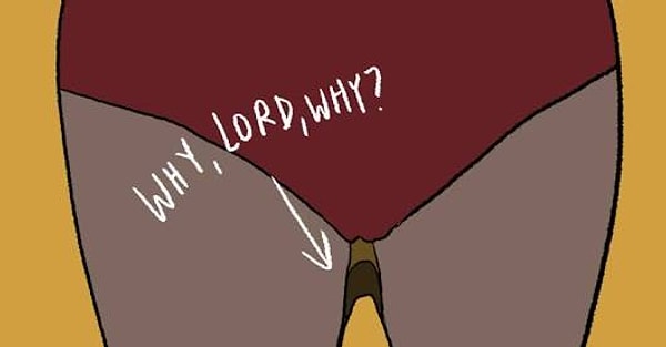 13. Весь день мучиться в колготках, которые сползают вниз 😡