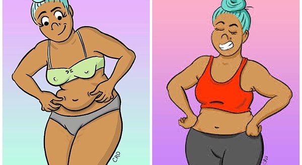 3. Играть с жирком на животе! 😁