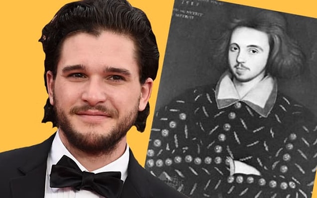 2. Kit Harington, ismini 16. yüzyıl şairi Christopher Marlowe'dan alıyor. Şairin takma adı da Kit'miş!