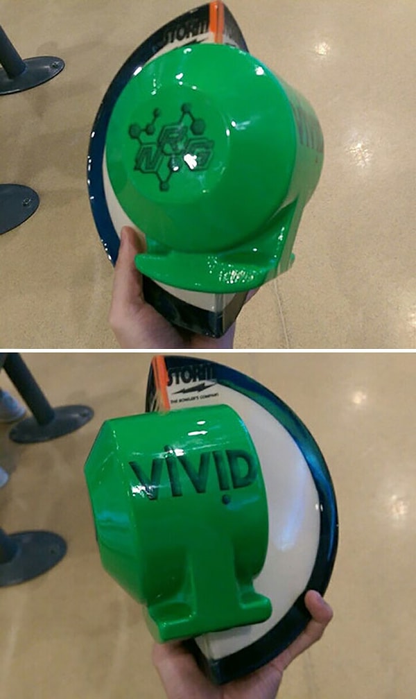 16. А вот шар для боулинга в разрезе