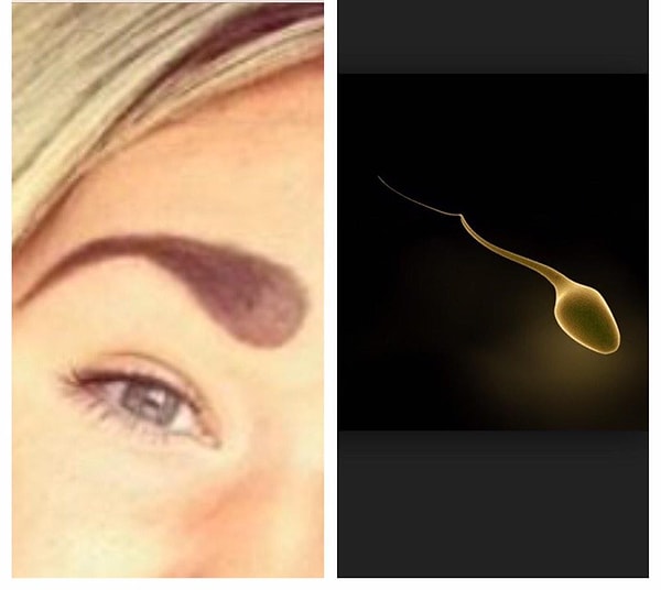 3. Были ли твои брови похожи на сперматозоиды? 😄