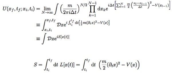 Для тех, кто далек от высшей математики, функциональные интегралы выглядят как-то вот так: