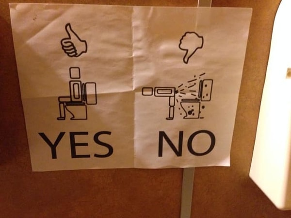 13. Ведь эту инструкцию повесили не просто так...