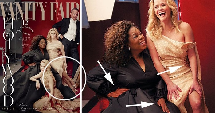 На обложке Vanity Fair появились трехногая Риз Уизерспун и трехрукая Опра Уинфри