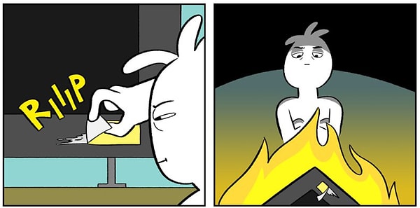 8. Когда на купленной вещи остается кусок наклейки