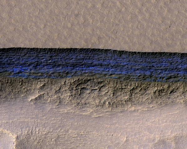 11. Mars'taki buz katmanları