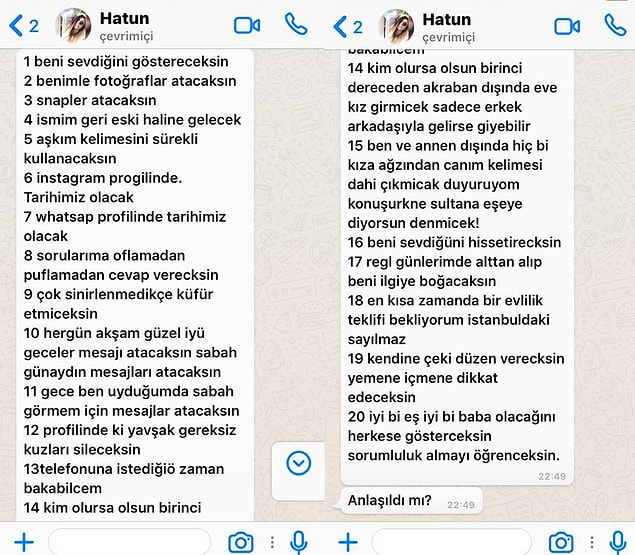 1. "Hatun" kaydıyla bu maddeleri sonuna kadar hak etmiş zaten.