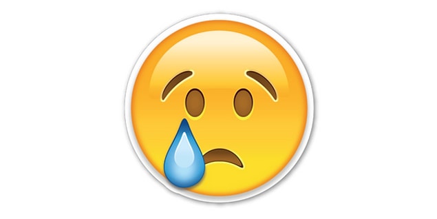 Ağlarmış gibi yapan emoji!