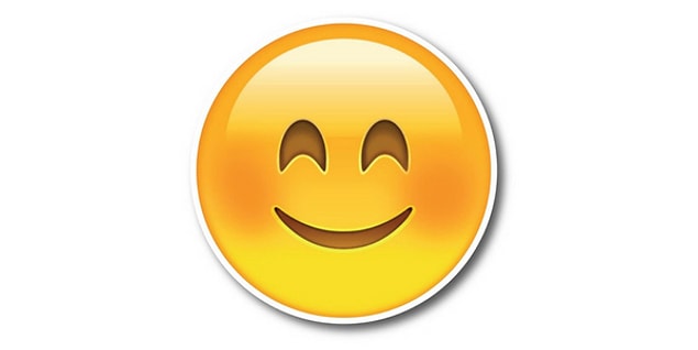 Oldukça mütevazi emojisi!