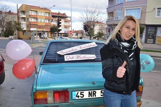2. Bir boşanma kutlaması da Tekirdağ'dan!