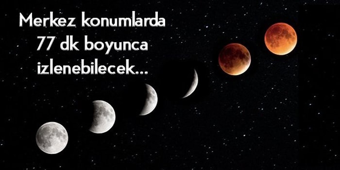 En Son 1.5 Asır Önce Meydana Gelen Mucizevi Doğa Olayı 'Süper Mavi Kanlı Ay' Bugün Gerçekleşecek!