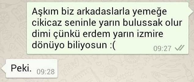 11. En küçük bir farklılıkta birbirlerine trip yapmaktan çekinmezler, ama nedense bunu da bizimle paylaşırlar.