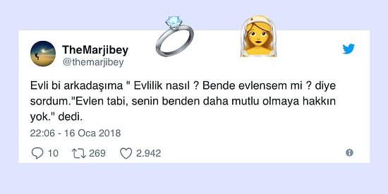 Evlilikle İlgili Tespitlerini Tesbih Gibi Dizerek Takipçilerini Gülümsetmiş 16 Kişi