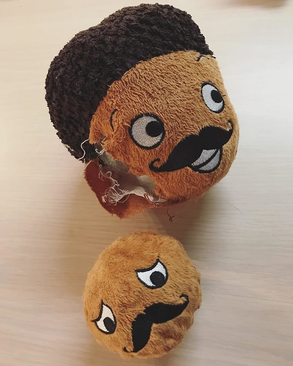 4. Собачья игрушка, которая "выпускает" печальную версию себя, когда рвется