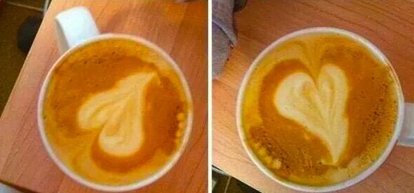 17. Kahve ustalarının çizdiği kalp senin için ancak ve ancak bir testis olabilir. 😩
