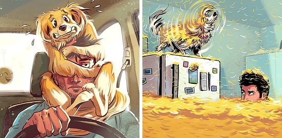 13 жизненных комиксов, которые оценят все счастливые обладатели собак