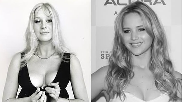 1. Хелен Миррен и Дженнифер Лоуренс