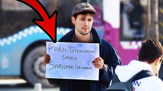 Türkiye'de Sarılma Deneyi Yapan Gence İnsanların Verdiği Farklı Tepkiler