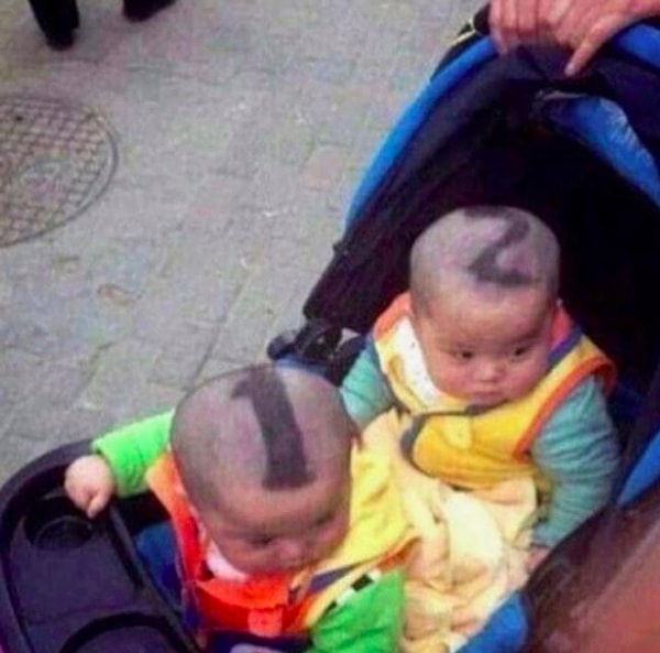 16. Теперь никто не спутает близнецов)