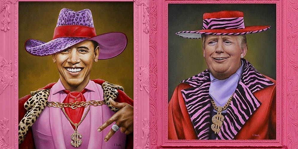 Erkeksi İmajlarıyla Bilinen Ünlüleri Pembeler Dünyasına Götürüp Yeniden Şekillendiren Sanatçının Çalışmaları