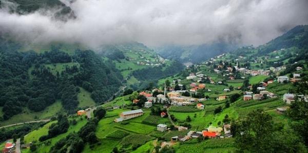 5. İpek Yolu üzerinde, Zigana’nın eteklerinde, dağların arasında bir vadiye kurulan alabildiğine yeşil bir köy: Hamsiköy