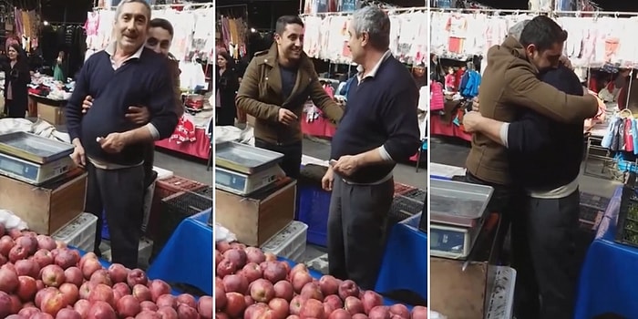 Asker Oğlunun Pazarcı Babasına Yaptığı Duygu Dolu Sürpriz