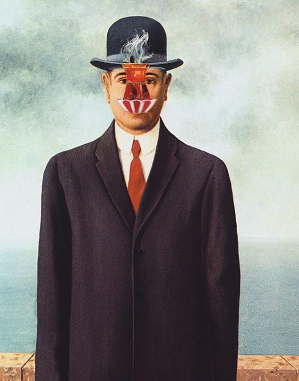 7. "The Son of Man" by Rene Magritte