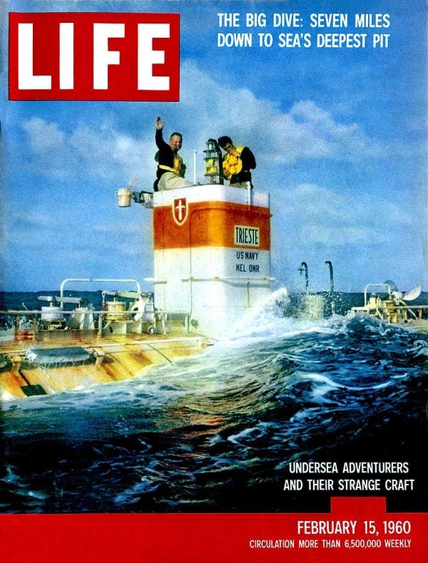 9. Günümüze kadar okyanusun bu kadar derin yerlerine sadece 3 kişi gidebildi. 1960 yılında Don Walsh ve Jacques Piccard, Challenger Çukurunun 11.000 metre derinliğinde Trieste sualtında 20 dakika kaldılar.