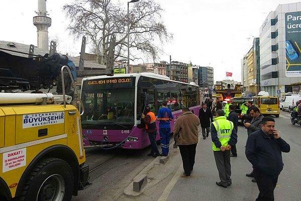 Bu kazadan bir gün sonra, 2 Şubat'ta bu sefer Kadıköy'de İBB'ye ait özel bir halk otobüsü kaza yaptı.