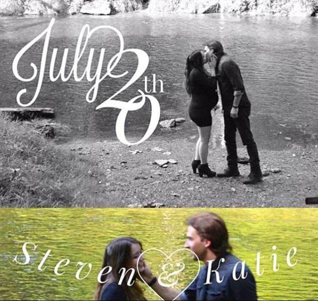 Katie Temmuz ayında Instagram'da bir fotoğraf paylaştı. Fotoğrafta Steven ile evlendiklerine dair imalar bulunuyordu.