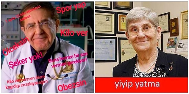 Dr. Nowzaradan ve Canan Karatay sosyal medyanın adeta gözbebeği... Öyle ki, ikisine de dünyanın en komik caps'leri yapıldı.