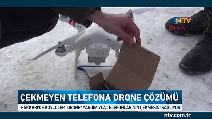 Cep Telefonu Çekmeyen Köyde İlginç Çözüm: Drone Sayesinde Telefonla Konuşuyorlar!