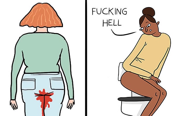 2. Тебе приходилось убегать с работы или вечеринки домой, потому что тебя «затопило» 😈