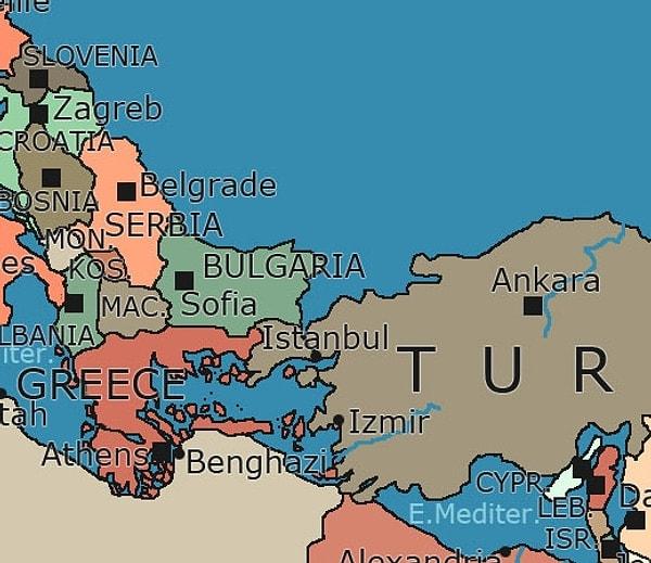 9. Şimdiki İstanbul'dan eser yok, Çanakkale ile birleştiği için tek bir boğazımız olmuş. Marmara ise koca bir körfeze dönüşmüş.