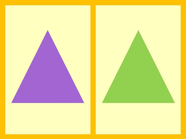 5. Какие треугольники равны, согласно первому признаку равенства треугольников? 😐