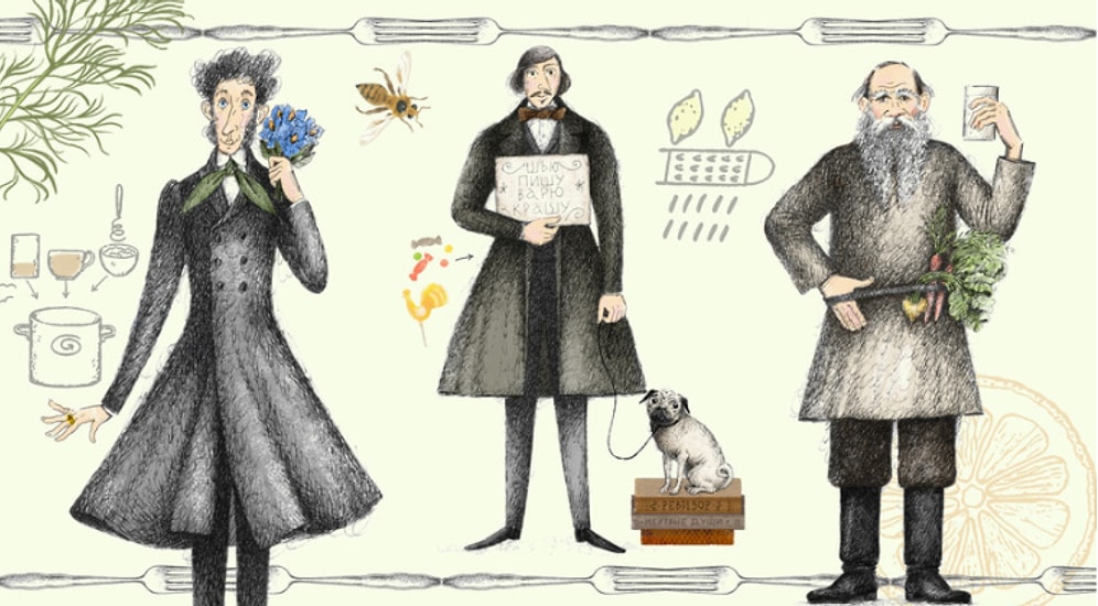 Что ели Толстой, Гоголь и Пушкин: 3 убийственных рецепта от русских классиков