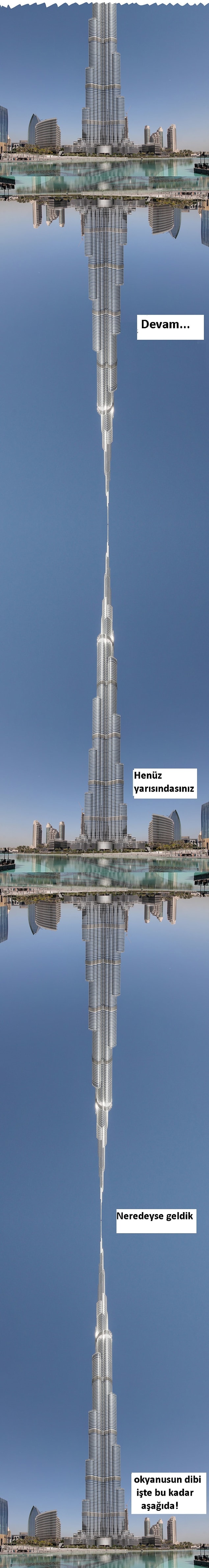 4. Bu da dünyanın en uzun binası olan, 160 katlık Burj Khalifa'nın tam 4.5 katı demek.