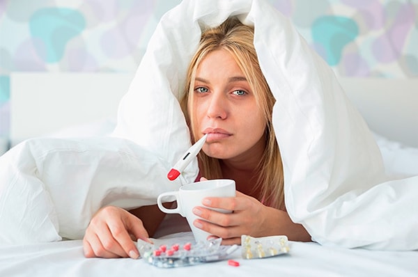 4. Что из этого не помогает при лечении простуды?