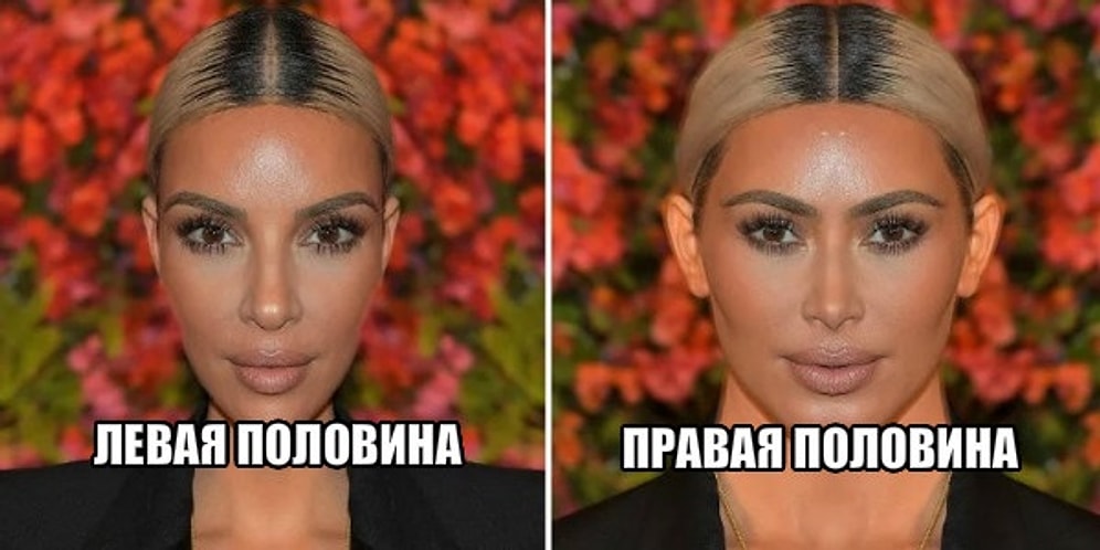 Пугающая и смешная симметрия: что если бы у звезд были одинаковые половинки лиц