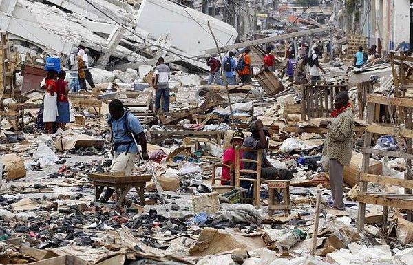 2010 yılında Haiti'de meydana gelen 7.0 büyüklüğündeki depremde 316 bin kişi hayatını kaybetmişti.